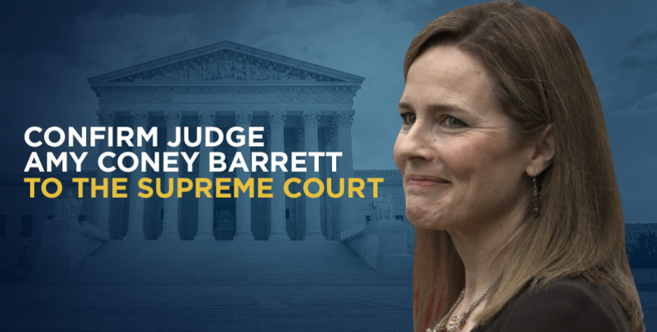 Confirm Judge Barrett To The Supreme Court Now American Center For Law And Justice