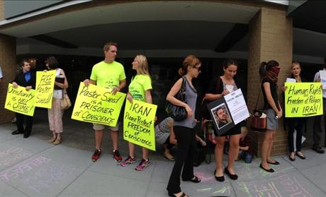Protesters for Pastor Saeed in DC