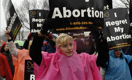 Anti-abortion demonstrators take part in the "March for Life" in Washington 