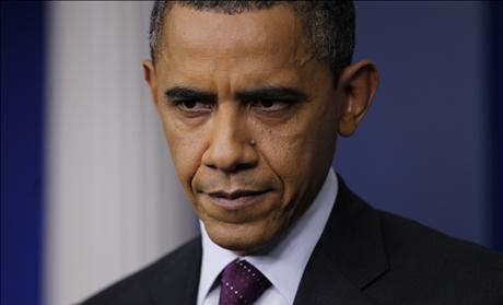 U.S. President Obama addresses news conference at the White House in Washington