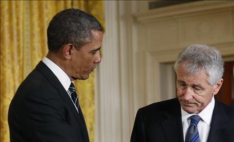 President Obama with Chuck Hagel