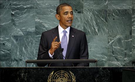 U.S. President Obama addresses the 65th United Nations General Assembly at U.N. headquarters in New York