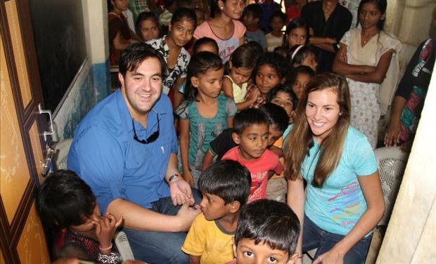 Jordan and Anna Sekulow at the Pehechaan Children's Ministry in India