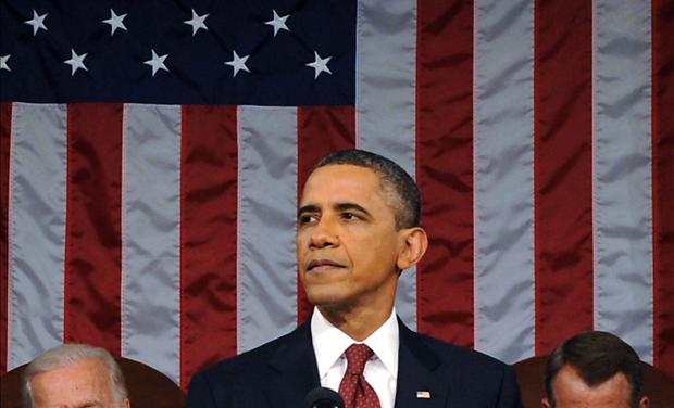 U.S. President Obama delivers his State of the Union address to a joint session of Congress on Capitol Hill in Washington 