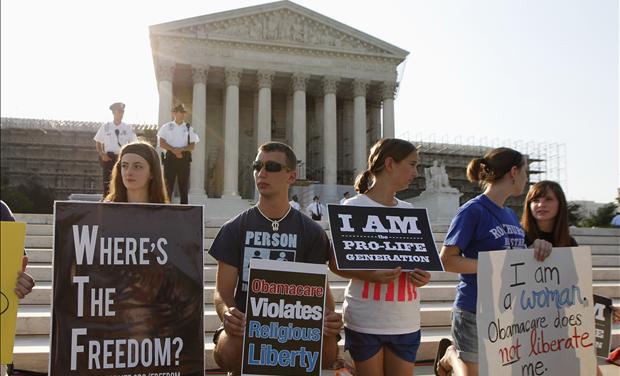 Pro-life Demonstrators at Supreme Court