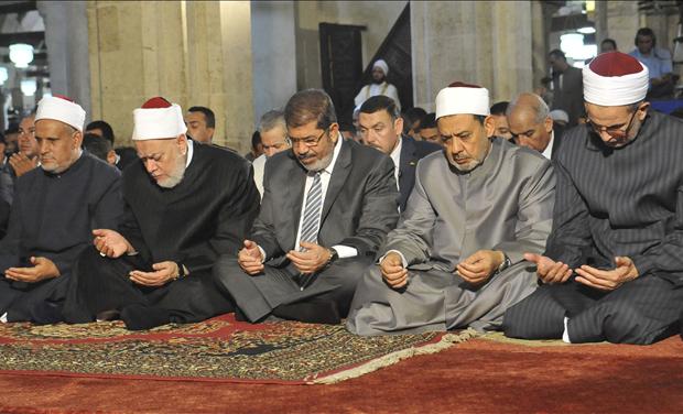 Egypt's Mohamed Morsi prayer