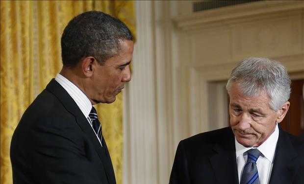 President Obama with Chuck Hagel