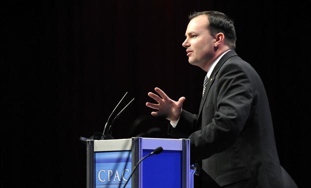 Lee addresses the Conservative Political Action conference (CPAC) in Washington