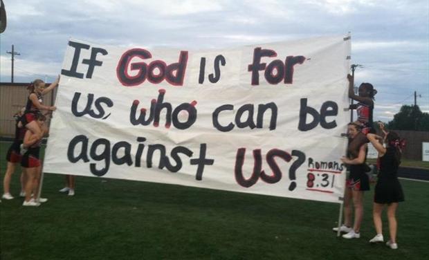 Texas cheerleaders bible verses