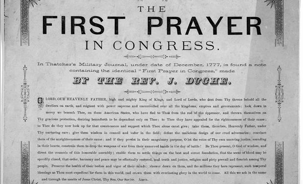 The First Prayer in Congress 1777 Text
