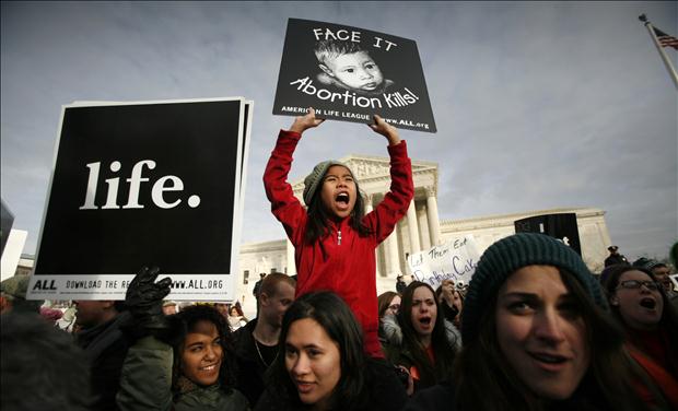 prolife girl at Supreme Court