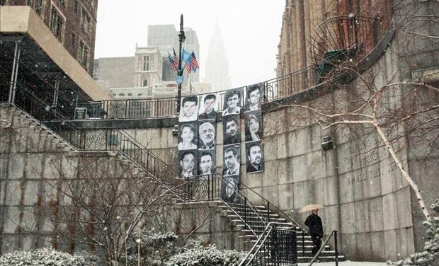 American Pastor Saeed Abedini Profiled in Innovative Art Project in Front of UN Saeed-ny-3