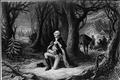 George Washington kneeling to pray