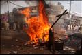Pakistan Riot burning Christian homes