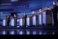 Republican presidential candidates participate in a Republican presidential debate in Sioux City 