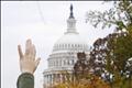 Anti-abortion protestor Claxton prays in front of the U.S. Capitol on the day of the U.S. midterm elections in Washington