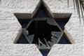 An ultra-Orthodox Jew stands under window in Ashdod