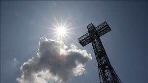 A view of the Mount Royal Cross in Montreal